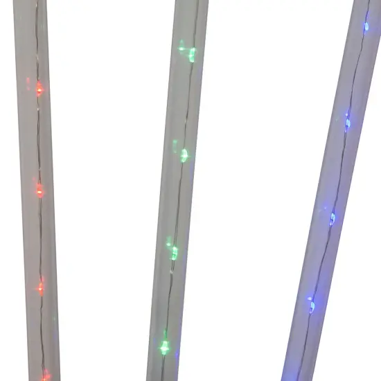 Kurt Adler 27.2-Inch Multi-Color LED Faceted C9 Yard Stakes, 3 Piece Set {5}