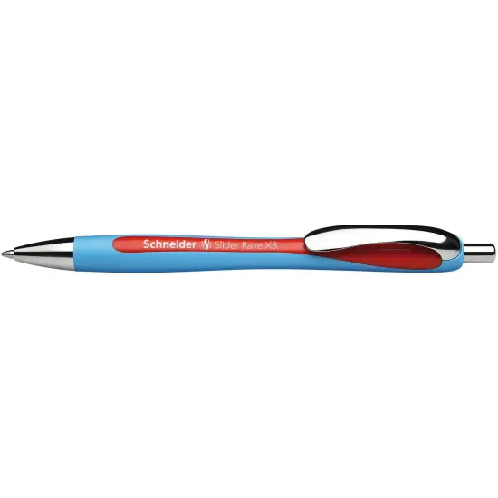 Slider Rave XB Refillable + Retractable Ballpoint Pen, 1.4 mm, Red Ink, Single Pen {1}