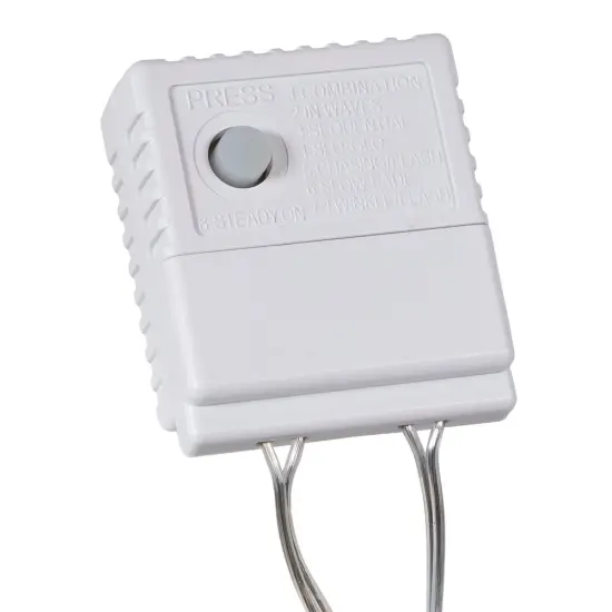 Kurt Adler 1000-Light 32.8-Foot Cool White LED Cluster Garland {6}