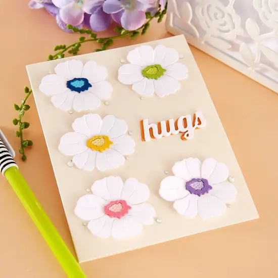 Spellbinders Etched Dies By Simon Hurley-Everyday Sentiments -Metamorphosis {5}