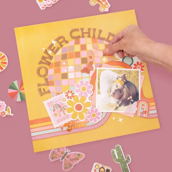 Jen Hadfield Groovy Darlin' Single-Sided Paper Pad 12"X12"-48 Sheets {3}