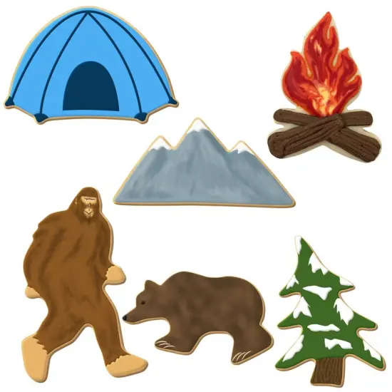 Bigfoot Crossing Cookie Cutter 6 Pc Set. USA Tin Plate Steel - By CookieCutter.Com {2}