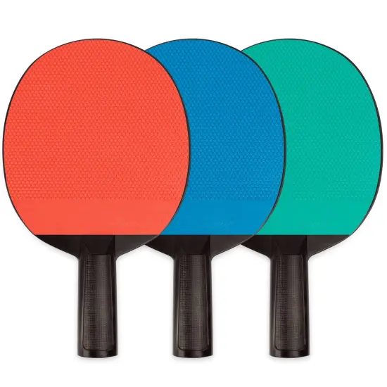 Plastic Rubber Face Table Tennis Paddle {1}