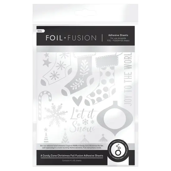 Tonic Studios Foil Fusion Adhesive Sheet-A Candy Cane Christmas {1}