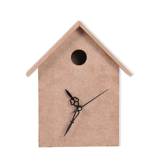 Little Birdie Customizable MDF-Clock Base Birdhouse {1}