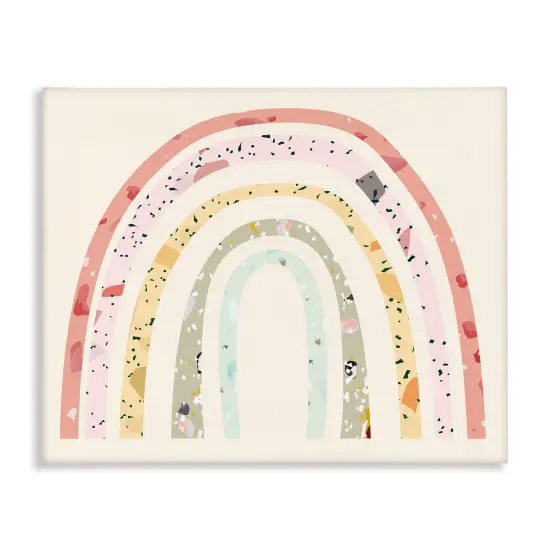 Stupell Industries Children's Abstract Pattern Rainbow Canvas Wall Art {1}