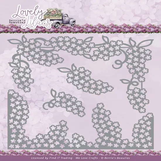 Find It Trading Berries Beauties Die-Lovely Lilacs Border, Lovely Lilacs {1}