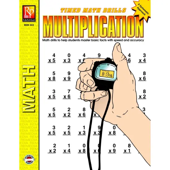 Timed Math Drills: Multiplication Workbook {1}
