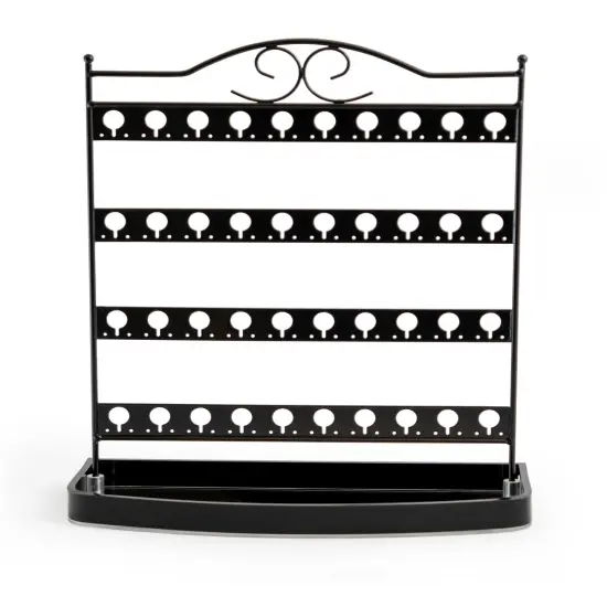 Mango Steam Tabletop Mirror Base Stud Earring Jewelry Organizer {6}