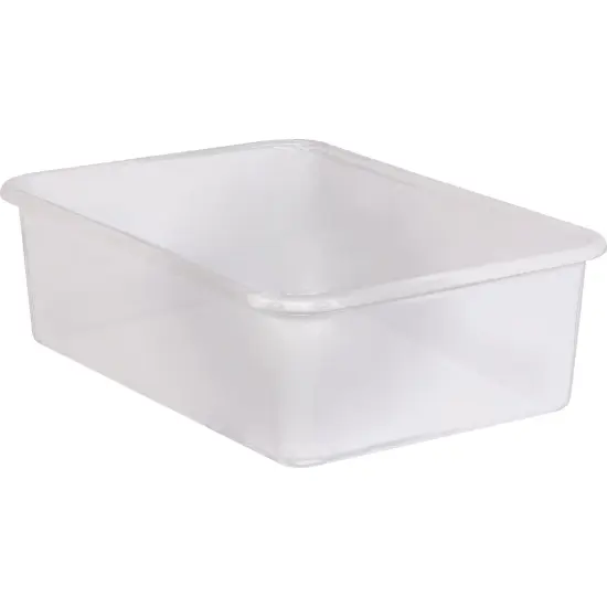 Large Plastic Storage Bin, Clear {1}