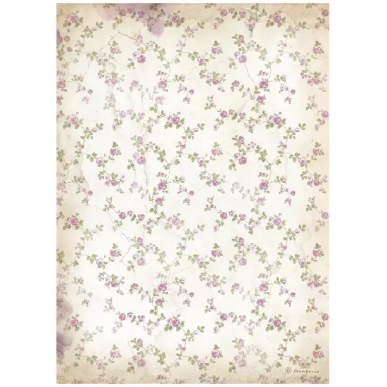 Stamperia Assorted Rice Paper A4 6/Sheets-Lavender {4}