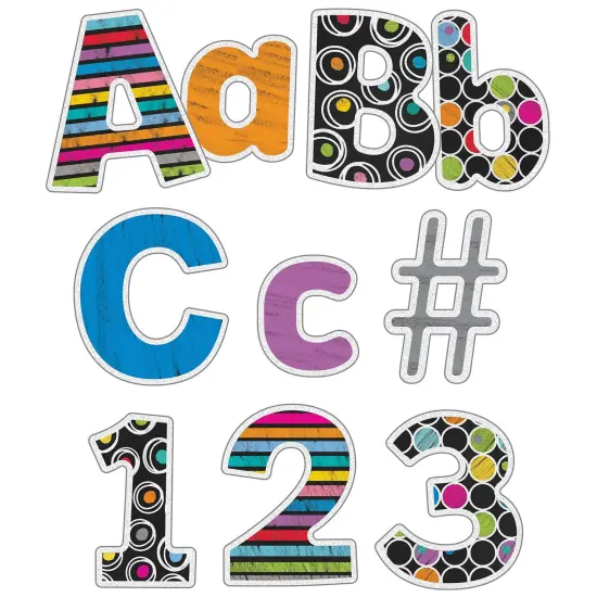 Colorful Chalkboard Ez Letters Combo Pack {1}