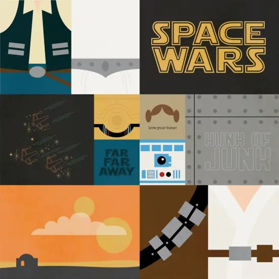 Say Cheese Galaxy Double-Sided Cardstock 12"X12" {1}