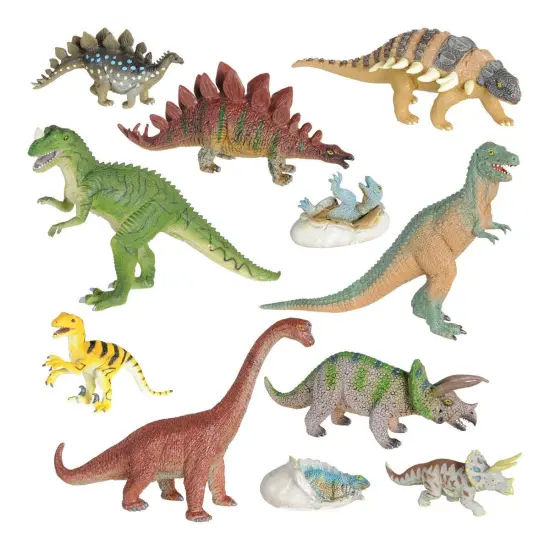 Kaplan Early Learning Company Vinyl Dinosaurs - Set of 11 {1}