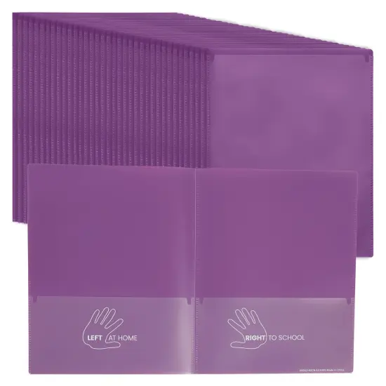 2-Pocket Parent-Teacher Classroom Communication Folder, 36-Piece Bright Purple {1}