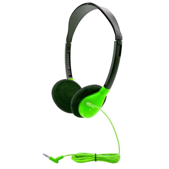 Personal On-Ear Stereo Headphone, Green {1}