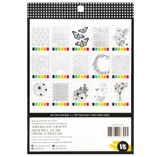 Vicki Boutin Mixed Media Paper Pad 6"X8" 16/Pkg-Watercolor {2}