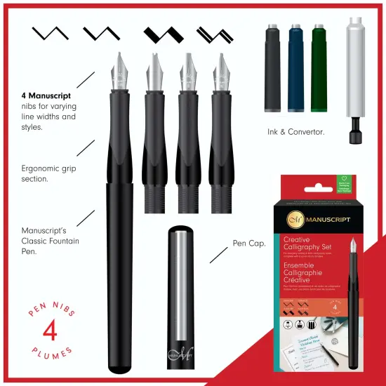 Manuscript Creative Calligraphy Set-8 Pieces {6}