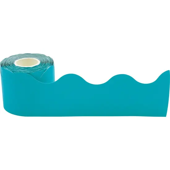 Teal Scalloped Rolled Border Trim, 50 Feet {1}