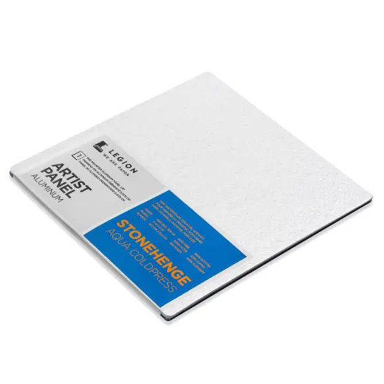 Stonehenge Aqua Coldpress Pre-Mounted Aluminum Panel 6"X6"-White, For Wet Media {2}