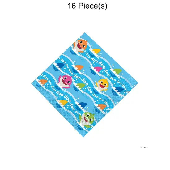 Baby Shark Party Luncheon Napkins - 16 Pc. {1}