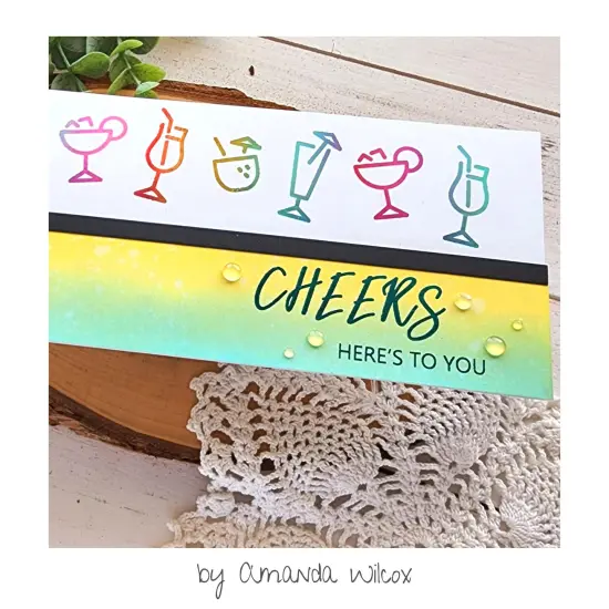Deco Foil Adhesive Transfer Sheets 5.9" x 5.9"-Cheers {6}