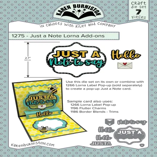 Karen Burniston Dies-Just a Note Lorna Add-ons {1}