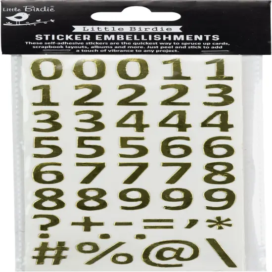 Little Birdie Sticker Sheet-Numbers And Signs {1}