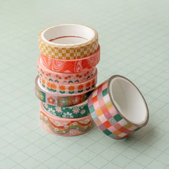 Jen Hadfield Groovy Darlin' Washi Tape-8 Pieces {4}