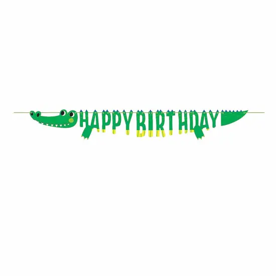 Alligator Happy Birthday Banner {3}