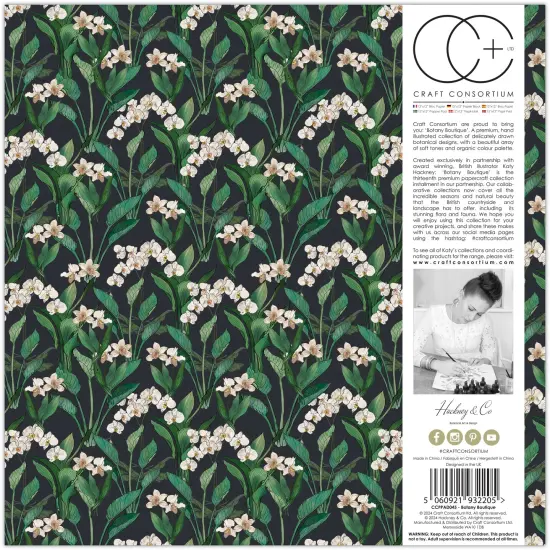 Craft Consortium Double-Sided Paper Pad 12"X12" 30/Pkg-Botany Boutique {2}