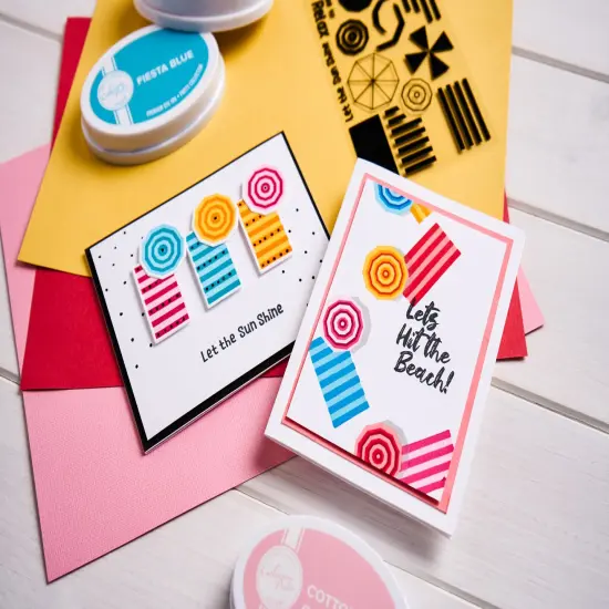 Sizzix Thinlits Die Set By Catherine Pooler 15/Pkg-Beach Blankets & Brellas #2 {6}