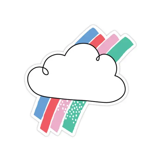 Rainbow Skies 6" Designer Cut-Outs, Pack of 36 {1}