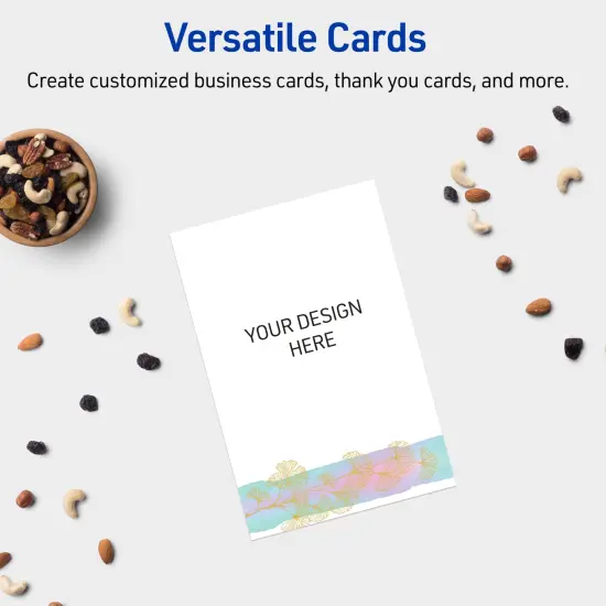 Avery Printable Rectangle Postcards with Sure Feed Technology, Pre-Printed Floral Design, Matte White, 4" x 6", Laser & Inkjet Compatible, 20 Total, Great for Branding, Marketing, and Events {6}