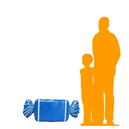 Blue Chocolate Candy Over Sized Statue {2}