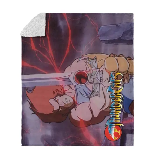 Warner Brothers Thundercats Silk Touch Sherpa Throw Blanket Give me sight {1}