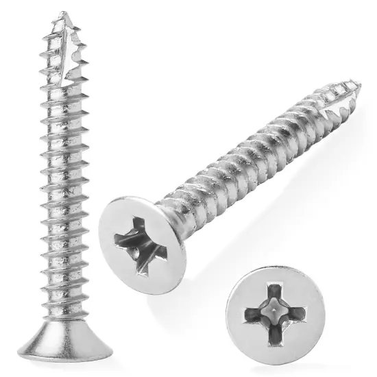 Cauldham Wood Screws #9 x 1-1/2 Inch for Door Hinges - 25 pack {5}