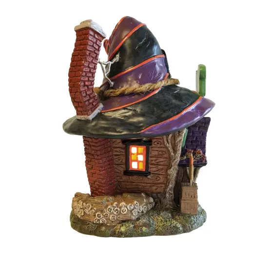 Department 56 Dept. 56 Snow Village Halloween Trixie's Tricks & Treats Lighted Building #6011438 Purple {4}