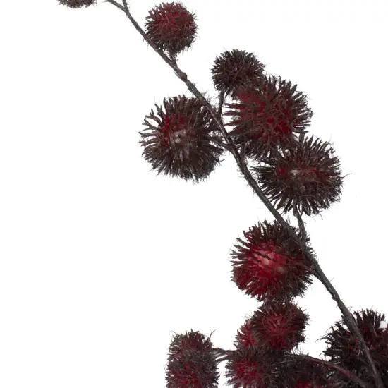 Northlight Artificial Weeping Thistle Christmas Spray - 41" - Red {4}