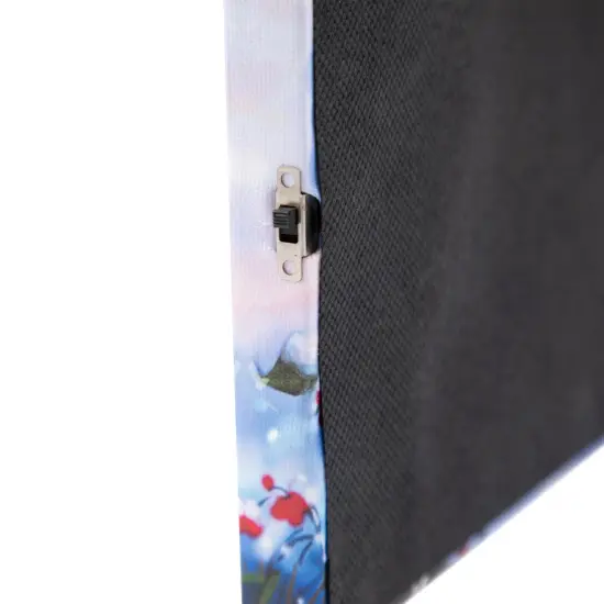 Northlight LED Lighted Snowman with Lantern Christmas Wall Art - 15.75" x 11.75" Blue {7}