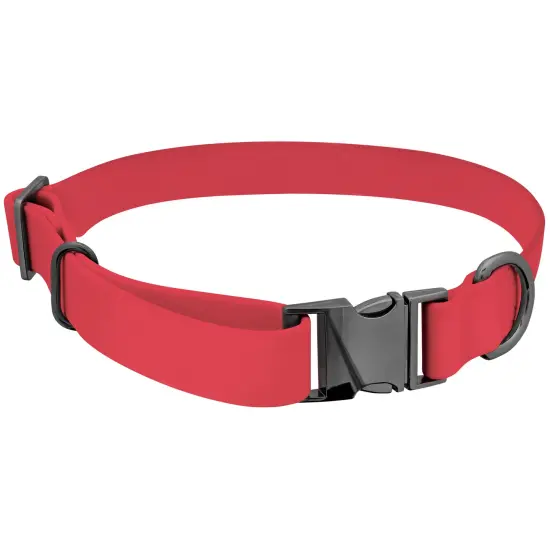 MiMu Large Silicone Dog Collar - Pink 25.5in Stylish Dog Collar with Clasp Buckle {1}