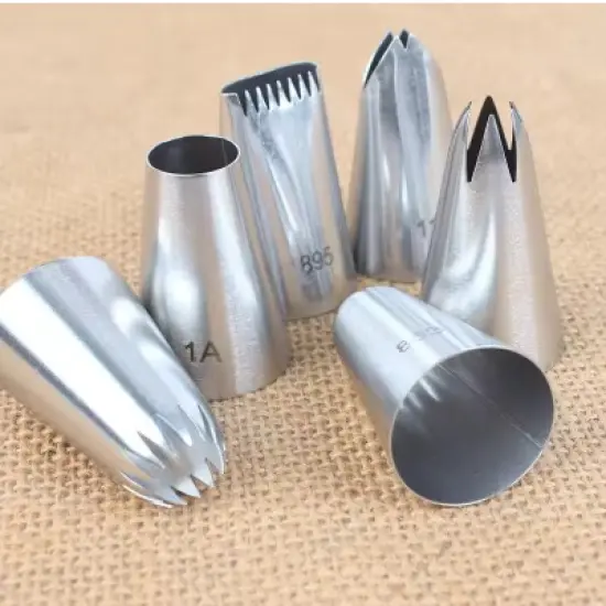 Stainless Steel Piping Nozzle Set 6 PC {6}