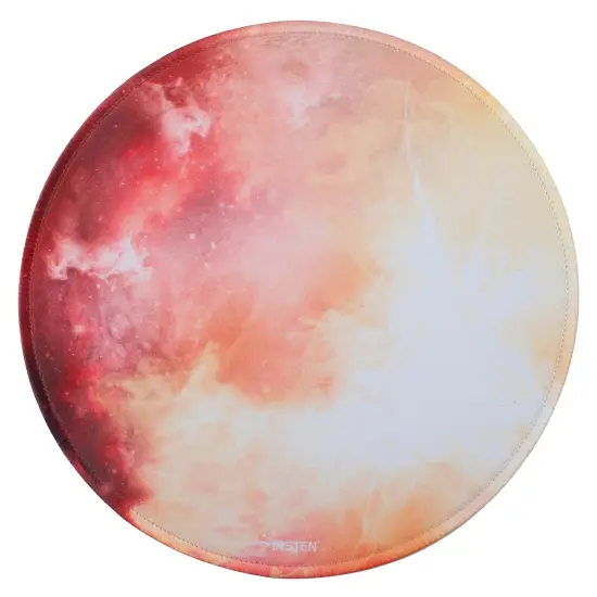 Insten Round Galaxy Mouse Pad for Home Office Gaming Computer Desk, Smooth Non Slip Rubber Moon Mat, Yellow Mars {1}