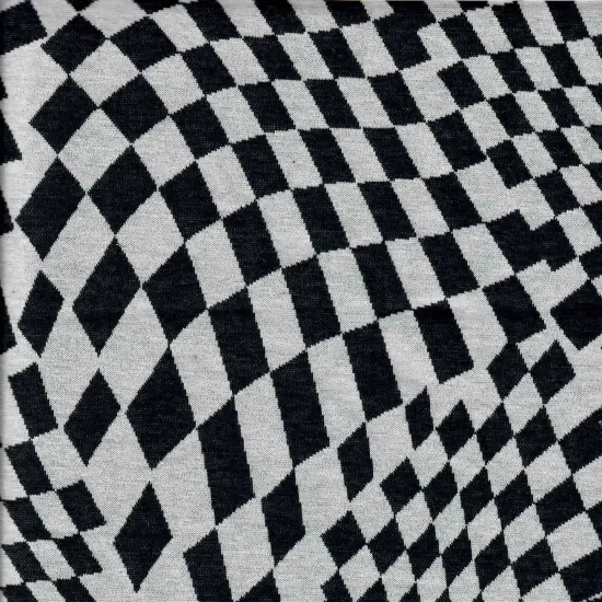 1 Yard Double Knit Jacquard Checker Fabric 83% Polyester 13% Rayon 4% Spandex Blend 58/60" Width PINK {3}