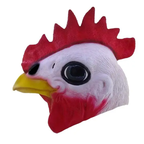 Rooster Adult Latex Costume Mask {5}