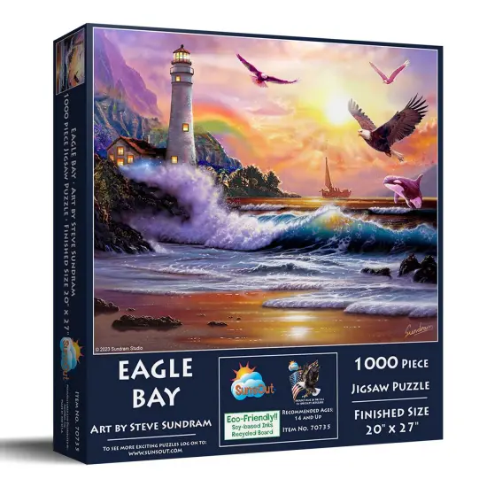 Sunsout Eagle Bay 1000 pc Jigsaw Puzzle 70735 {3}