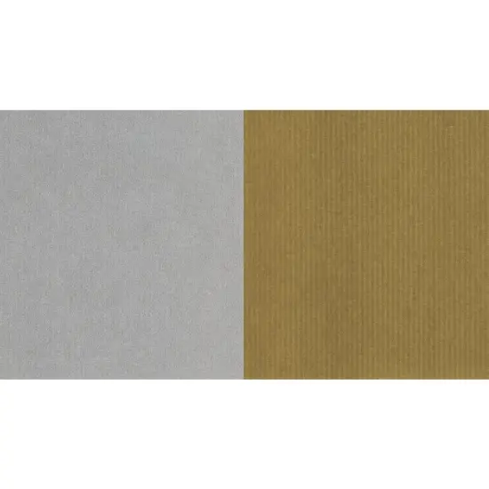 24''x 417 ' Gold / Silver Kraft Christmas Wrapping Papers with Unique Designs {5}