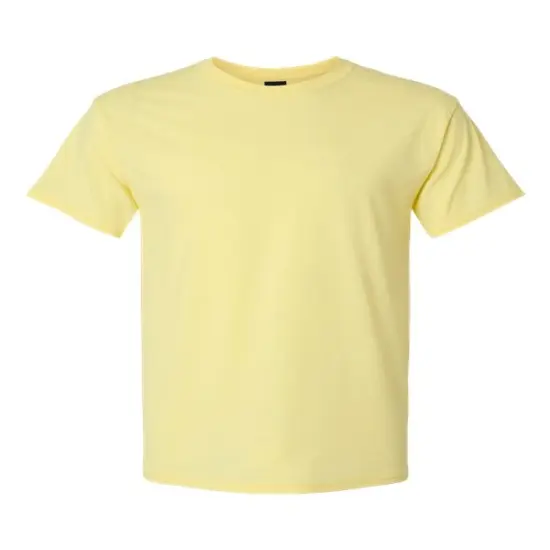 Hanes&reg; Perfect-T Triblend Crew Neck Short Sleeve T-Shirt Lemon Meringue Heath {1}