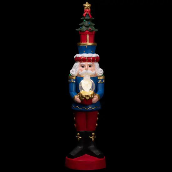 Northlight LED Lighted Nutcracker Soldier with Christmas Tree - 32" Red {4}