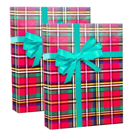 Plaid Christmas Wrapping Paper Tartan 30 ''x208 ' {6}